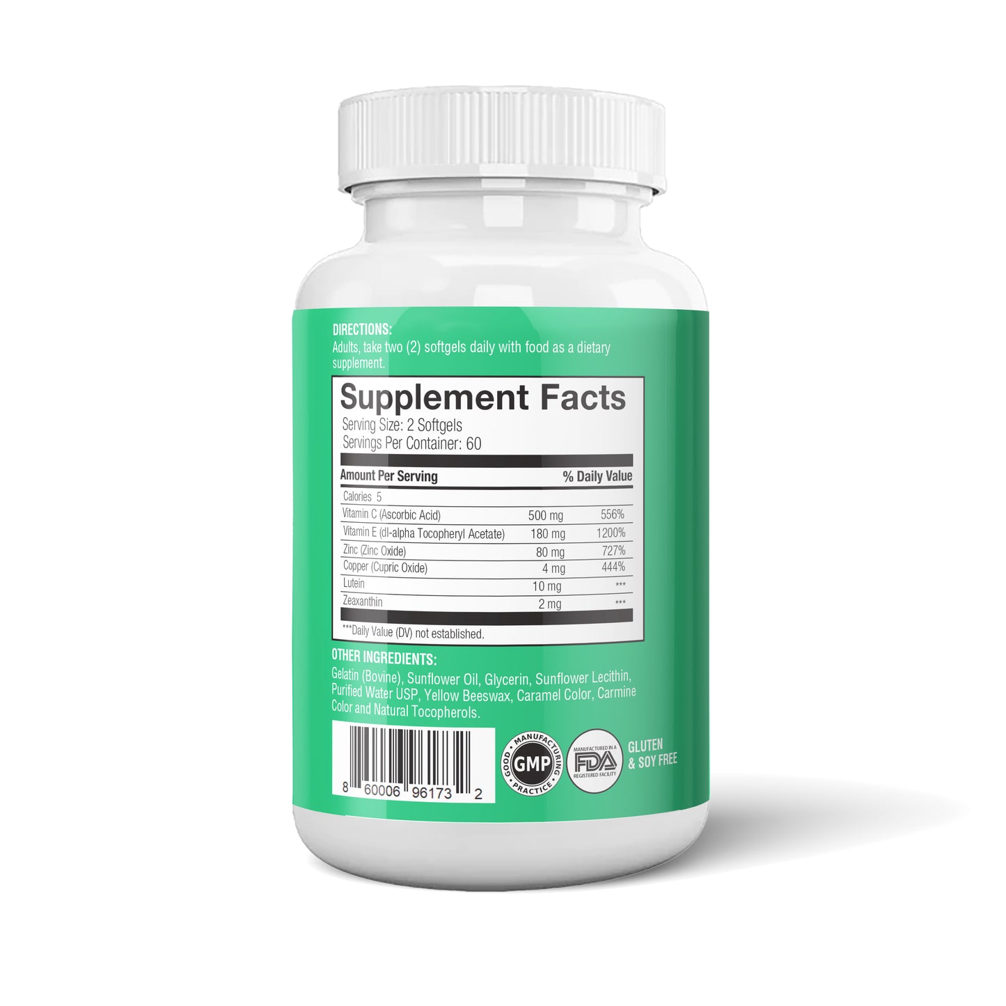 Vision Health AREDS2 Ingredients Formula